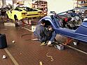 Image: Lamborghini Countach in production in the 1970s