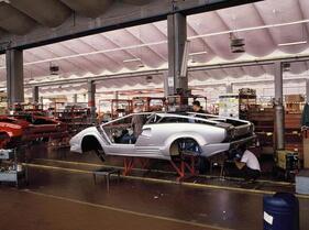 Lamborghini Countach in der Produktion in den 70er-Jahren