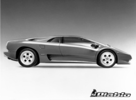 Lamborghini Diablo (1990) - Silhouette - Pressebild