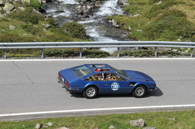 Lamborghini Jarama 400 GT (1972) - bei der Überquerung des Flüelapasses an der Passione Engadina 2019