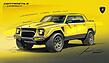 Lamborghini LM002 (1986) – Zeichnung (© Lamborghini, 1986) Lamborghini LM002 (1986) – Zeichnung (© Lamborghini, 1986)