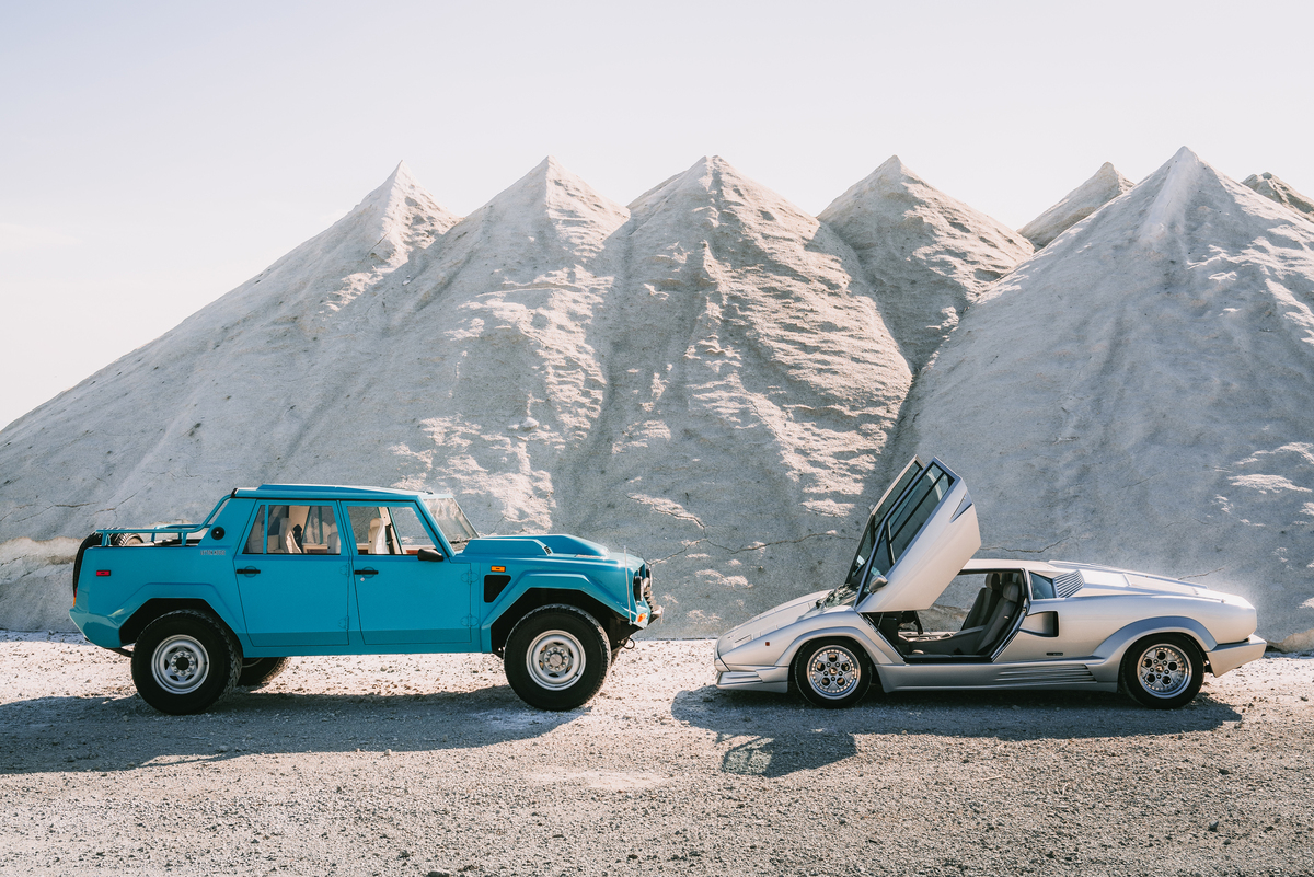 Lamborghini LM002 (1988) - together with the Lamborghini Countach 25 Anniversario from 1990