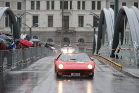 Lamborghini Miura (1969) - am Start in der Sportwagenklasse  - Gaisbergrennen 2013 - Stadt-Grand-Prix in Salzburg am Donnerstag