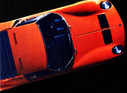 Lamborghini Miura (1970) - auch von oben attraktiv - Abbildung in einem Verkaufsprospekt von 1970