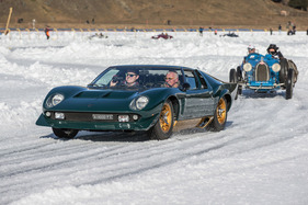 Lamborghini Miura P 400 S "Millechiodi" (1969) - am "The I.C.E." 2023 in St. Moritz
