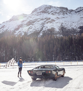 Lamborghini Miura P 400 S "Millechiodi" (1969) - am "The I.C.E." 2023 in St. Moritz (1969)