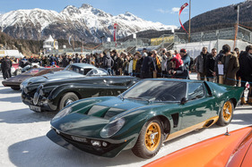 Lamborghini Miura P 400 S "Millechiodi" (1969) - am "The I.C.E." 2023 in St. Moritz