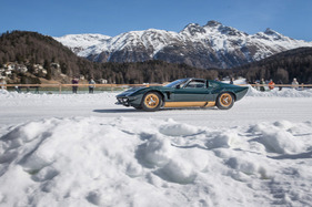 Lamborghini Miura P 400 S "Millechiodi" (1969) - am "The I.C.E." 2023 in St. Moritz