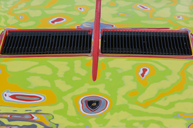 Lamborghini Miura P400 (1967) - die einzelnen Farbschichten wurden mit viel Feinarbeit nach vorne gebracht - 18. ASC-Classic-Gala Schwetzingen 2022