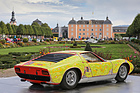 Lamborghini Miura P400 (1967) - macht sich auch bunt gut vor dem edlen Schlosse - 18. ASC-Classic-Gala Schwetzingen 2022