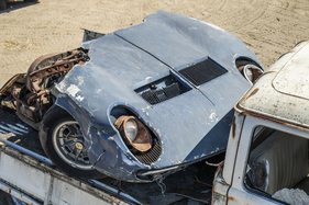 Lamborghini Miura P400 S (Front Clip Only) with 1969 Volkswagen Type 2 Single-Cab Pickup (1968) - as lot 272 at the RM/Sotheby's "The Junkyard - The Rudi Klein Collection" auction 2024