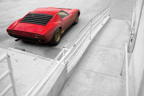 Lamborghini Miura P400 SV (1971) - als Lot 105 an der RM/Sotheby's Versteigerung des Pinnacle Portfolios in Monterey am 13. - 15. August 2015
