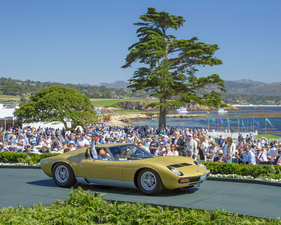 Lamborghini Miura P400 SV Bertone Coupé Speciale (1971) - 1. Rang in der Klasse O-2 beim Pebble Beach Concours d'Elegance 2024