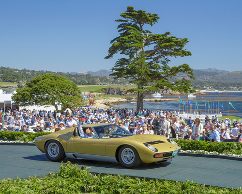 Lamborghini Miura P400 SV Bertone Coupé Speciale (1971) - 1. Rang in der Klasse O-2 beim Pebble Beach Concours d'Elegance 2024