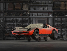 Lamborghini Miura P400 by Bertone (1967) - als Lot 306 an der RM/Sotheby’s "The Junkyard - The Rudi Klein Collection" Versteigerung 2024