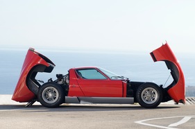 Lamborghini Miura P400S (1970) - angeboten als Lot 152 an der Versteigerung von RM Auctions in London am 31. Oktober 2012