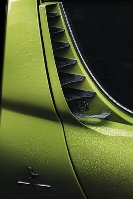 Lamborghini Miura S (1970) – Äusserlich nur an den verchromten Scheibenrahmen zu erkennen