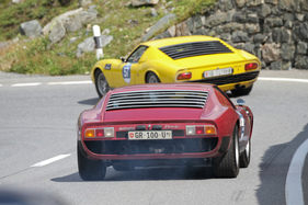 Lamborghini Miura SVJ (1972) - bei der Überquerung des Flüelapasses an der Passione Engadina 2019