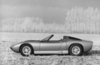 Lamborghini Miura Spider (1968) - the beautiful silhouette remains intact even on the Spider