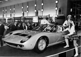 Lamborghini Spider (1968) - Präsentation auf dem Autosalon von Brüssel
