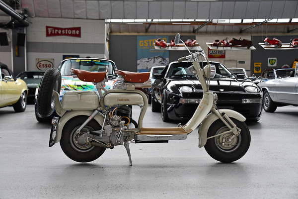 Lambretta C 125 (1950) - als Lot 121 an der Versteigerung der Oldtimer Galerie Toffen am 14. Oktober 2023 angeboten