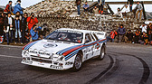Lancia 037 Rally (1982) - Walter Röhrl bei der Rallye Monte Carlo im Jahr 1982