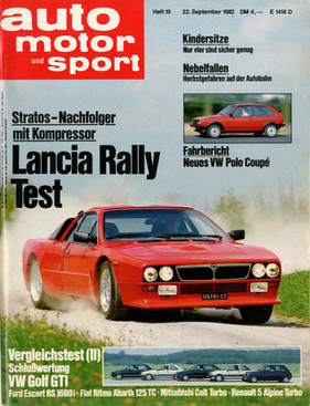 Lancia 037 Rally (1982) - auf dem Titelblatt von "Auto Motor Sport"