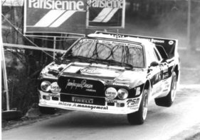 Lancia 037 Rally (1982) - im Sprung, im Jahr 1985