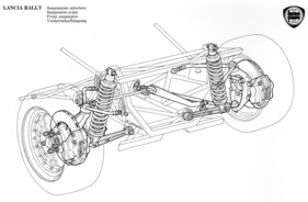 Lancia 037 Rally (1983) - Vorderradaufhängung