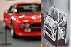 Bild: Lancia 037 Rallye (1982) - im Strassen- und im Rallye-Anzug - Rétromobile Paris 2019