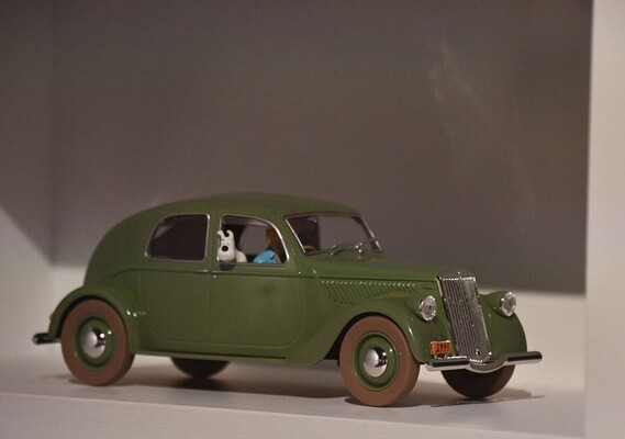 Lancia Aprilia – Im Reiche des Schwarzen Goldes – Tim und Struppi-Ausstellung – Musée National de l'Automobile Mulhouse