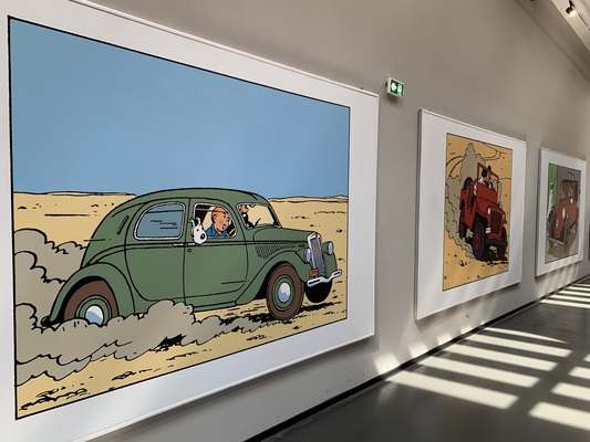 Lancia Aprilia – Im Reiche des Schwarzen Goldes – Tim und Struppi-Ausstellung – Musée National de l'Automobile Mulhouse