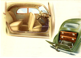 Lancia Ardea (1950) - Raumausnutzung bei der Berline der 4. Serie