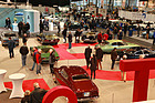 Lancia Aurelia B20 GT, Maserati Ghibli 4700, Glas:BMW 3000 V8, Lamborghini Espada 400 GT, Facel Vega Facel II, Citroën SM und Ferrari 365 GT 2+2 - sieben von insgesamt zwölf Exponate der Granturisme-Sonderausstellung. Weitere vier.. (Bremen Classic Motorshow 2018)