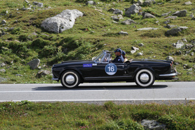 Lancia Aurelia B24 Convertibile (1959) - bei der Überquerung des Flüelapasses an der Passione Engadina 2019