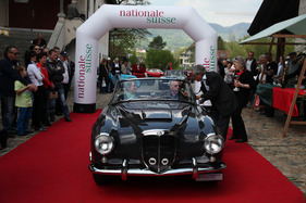 Lancia Aurelia Convertibile (1956) - am Treffen italienischer Oldtimerautos Italiauto 2013