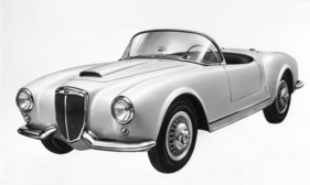 Lancia Aurelia GT 2500 Spider (1955) - das zweite Fahrzeug (B24S1002) diente auch zu Prospektaufnahmen