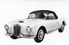 Lancia Aurelia GT 2500 Spider (1955) - mit geschlossenem Dach, die Seitenscheiben waren Steckscheiben