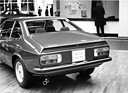 Lancia Beta Coupé - knackiger Heckabschluss am Werkscoupé - am Genfer Automobilsalon 1974