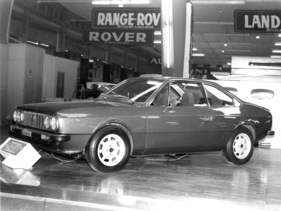 Lancia Beta Coupé - mit 1,6 und 1,8 Liter Hubraum seit Sommer 1973 erhältlich - am Genfer Automobilsalon 1974