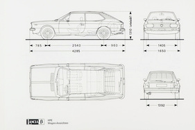 Lancia Beta HPE (1975) - Dimensionen