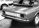 Lancia Beta Spider - überzeugende Gestaltung des Hecks am Pininfarina-Prototyp - am Genfer Automobilsalon 1974