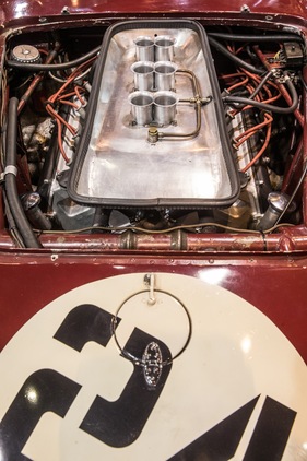 Lancia D24 (1953) - Blick in den Motorraum - Rétromobile Paris 2016