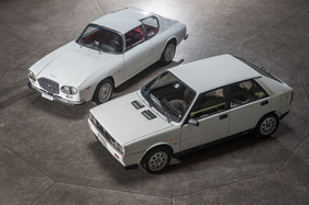 Lancia Delta HF Turbo "Zagato" (1985) - zusammen mit dem Lancia Flavia Sport Zagato der Sechzigerjahre Lancia Delta HF Turbo "Zagato" (1985) - zusammen mit dem Lancia Flavia Sport Zagato der Sechzigerjahre