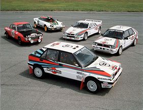 Lancia Delta Integrale HF, Lancia Rally 037, Lancia Stratos und Lancia Fulvia HF