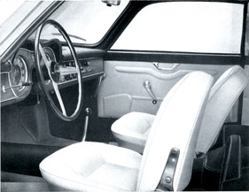 Lancia Flaminia Super Sport Zagato (1966) - Interieur - aus einem Verkaufsprospekt