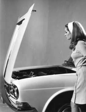 Lancia Flavia Berlina (1967) - Blick unter die Motorhaube