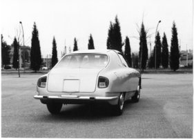 Lancia Flavia Sport (1962) – skurriles Heck mit den Leuchten der Berlina