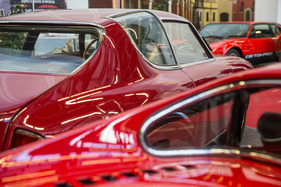 Lancia Flavia Sport (1965) -ungewöhnliche Gestaltung des hinteren Fensters - Retro Classics Stuttgart 2017