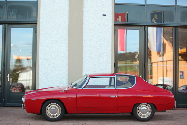 Image: Lancia Flavia Sport with unusual styling - Emil Frey Classics / Zwischengas.com Oldtimer/Youngtimer end-of-season brunch 2019